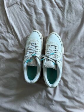 Nike White Air Max with Teal Accents